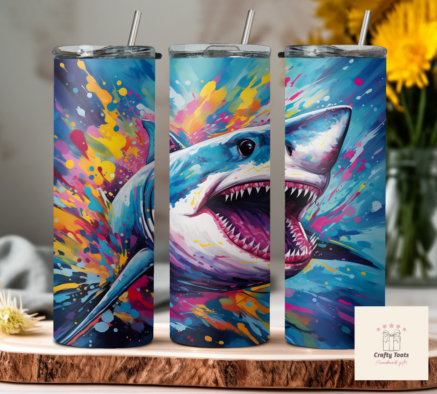 20oz Tumbler Shark