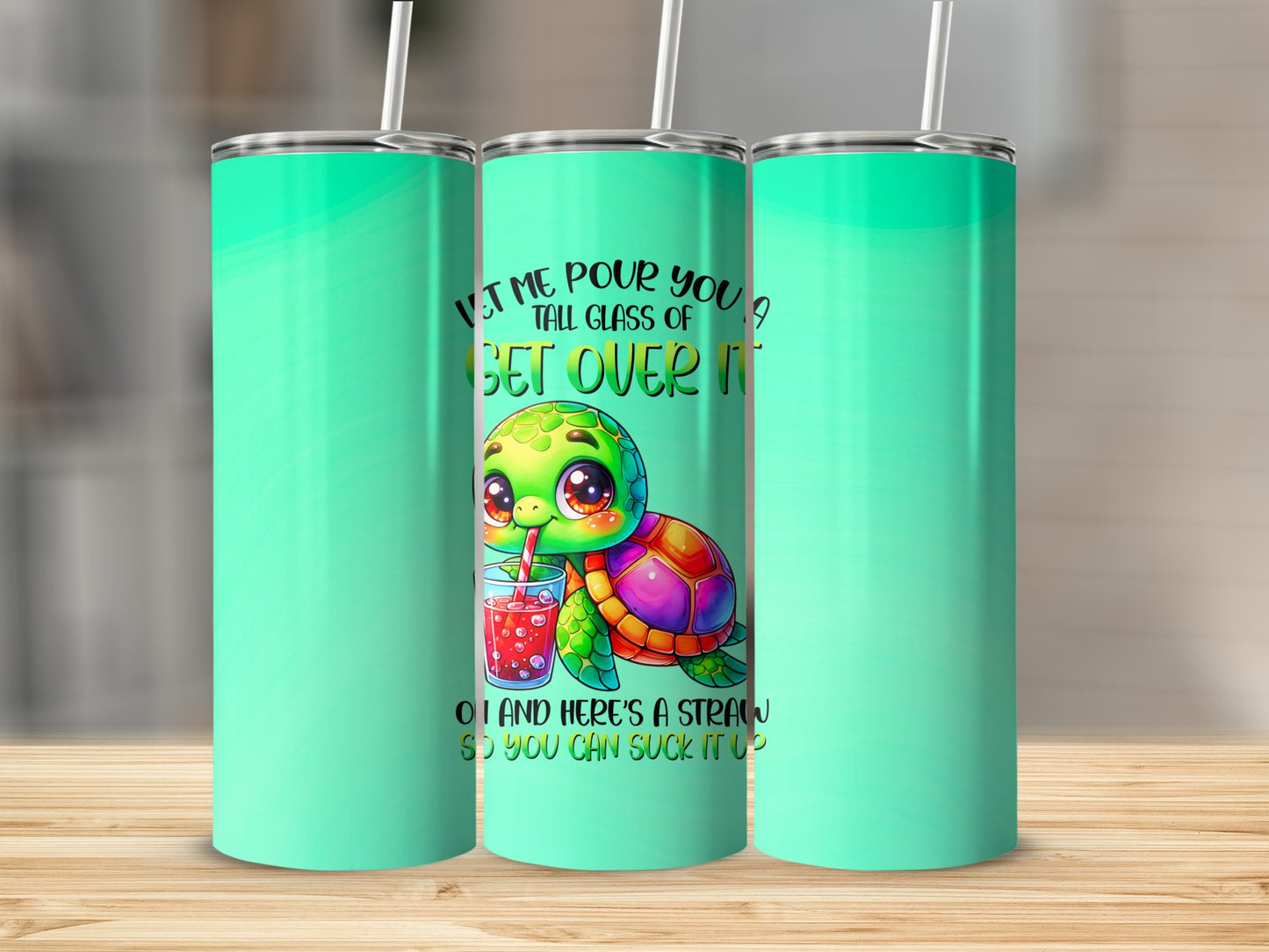 20oz Funny Turtle Tumbler
