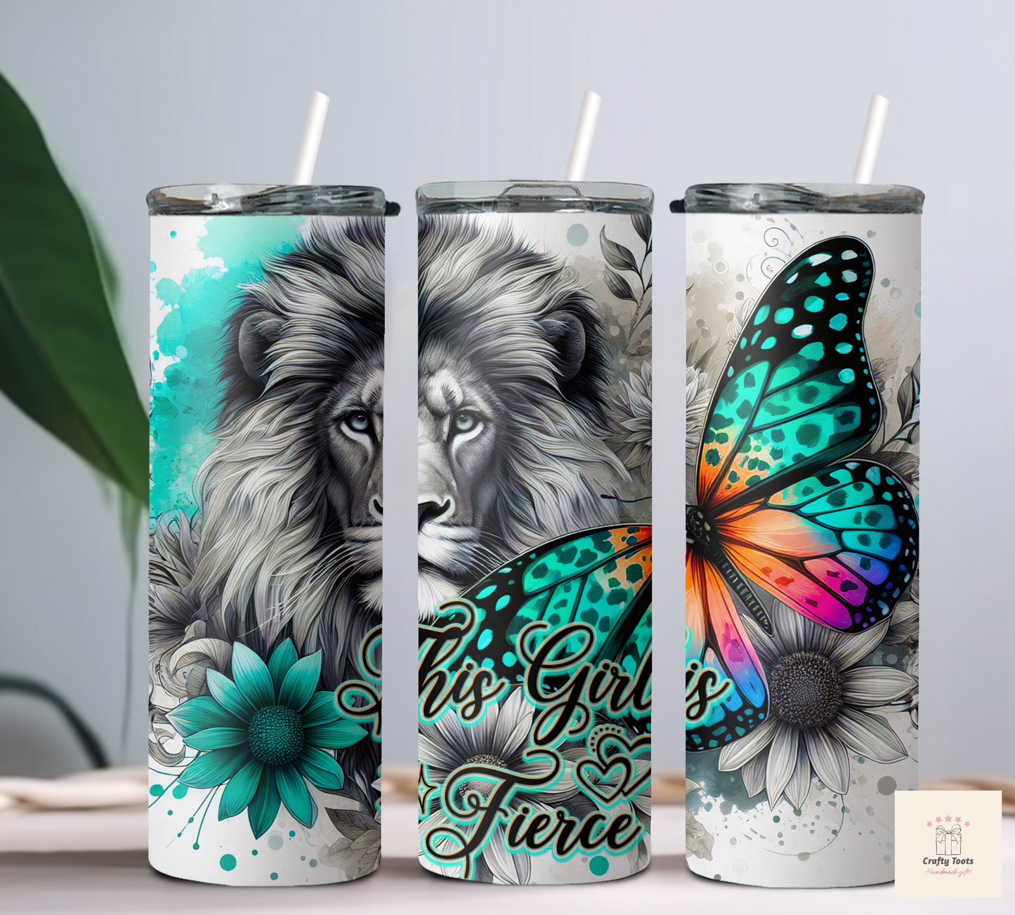 20oz Lion Fierce Tumbler