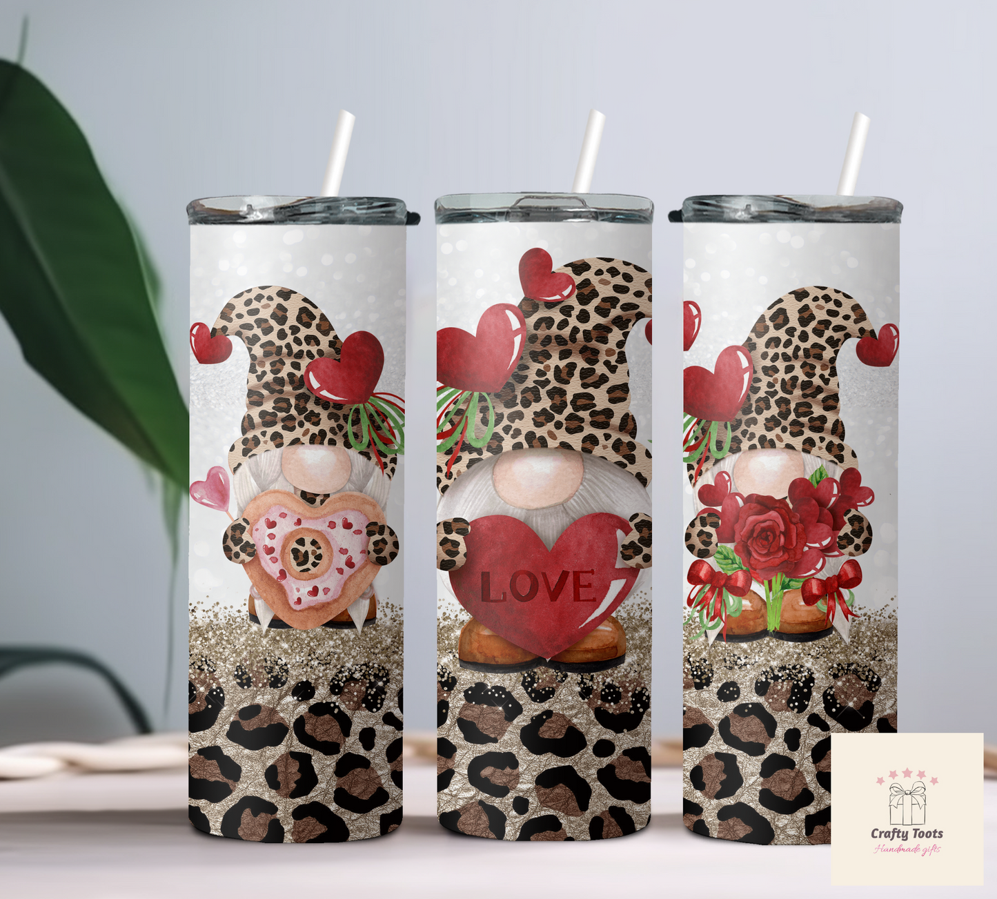 20oz Leopard Gnome Tumbler