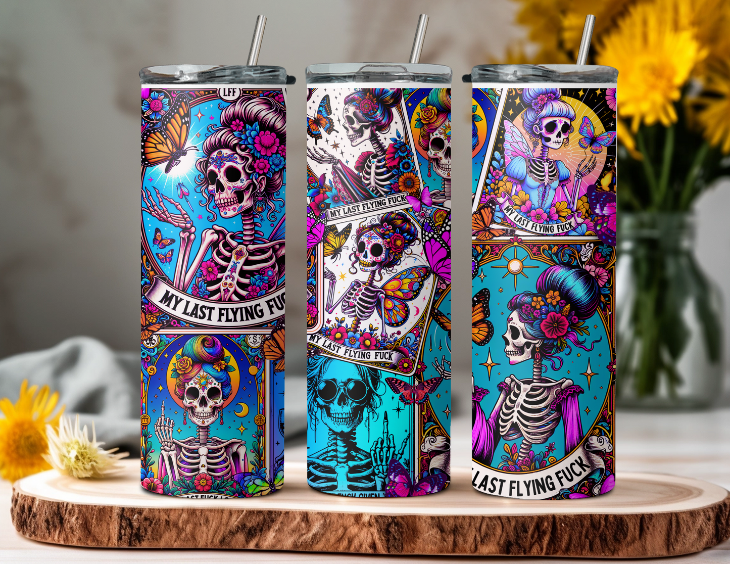 20 oz Tumbler Skeleton