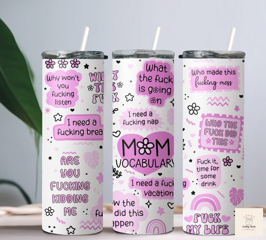 Mum vocabulary 20oz tumbler